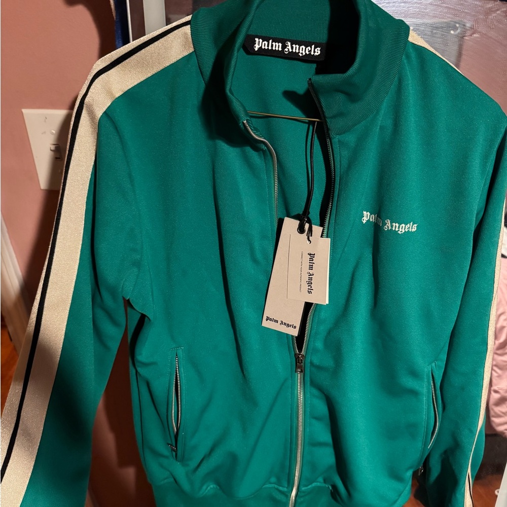 Palm Angels Green Bomber Jacket